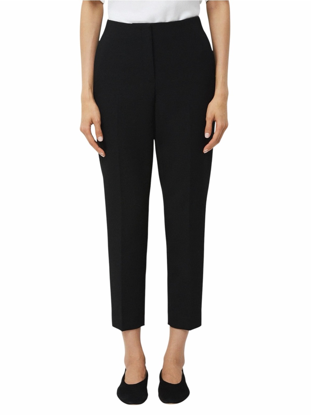 Aritzia Babaton Markova Pant Black Eversential Tailored Slim Fit Trousers Sz 10